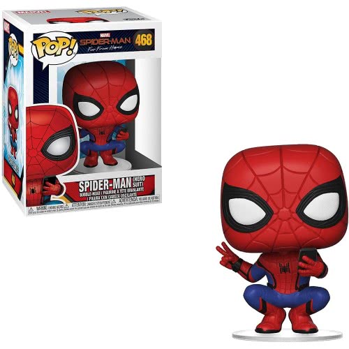 Funko POP! Marvel Spider-Man Far From Home - Spider-Man (Hero Suit) N.468 Bobble-Head Vinyl Figur 46656 889698394031