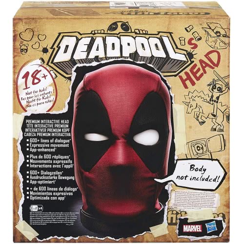 Hasbro Marvel Legends Deadpool Head Premium Interactive, Moving, Talking Electronic E6981 5010993697069