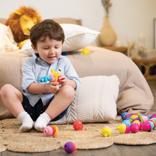Lalaboom 5In1 Educational Baby Toddler Snap Beads 24 Pcs For 10+ Months 1000-86089 4897067860892