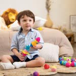 Lalaboom 5In1 Educational Baby Toddler Snap Beads 24 Pcs For 10+ Months 1000-86089 4897067860892