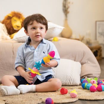 Lalaboom 5In1 Educational Baby Toddler Snap Beads 24 Pcs For 10+ Months 1000-86089 4897067860892