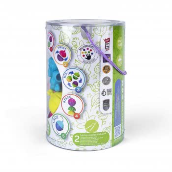 Lalaboom 5In1 Educational Baby Toddler Snap Beads 24 Pcs For 10+ Months 1000-86089 4897067860892