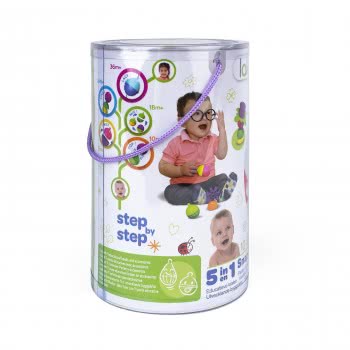 Lalaboom 5In1 Educational Baby Toddler Snap Beads 24 Pcs For 10+ Months 1000-86089 4897067860892
