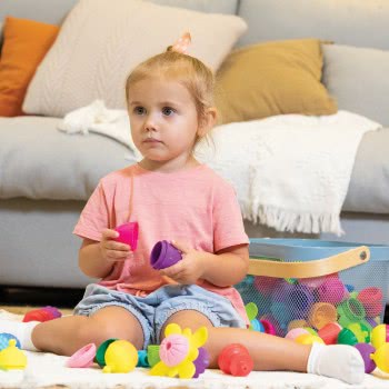 Lalaboom 5In1 Educational Baby Toddler Toy Snap Beads 36 Pcs For 10-36 Months 1000-86090 4897067860908