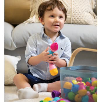 Lalaboom 5In1 Educational Baby Toddler Toy Snap Beads 36 Pcs For 10-36 Months 1000-86090 4897067860908
