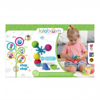 Lalaboom 5In1 Educational Baby Toddler Toy Snap Beads 36 Pcs For 10-36 Months 1000-86090 4897067860908