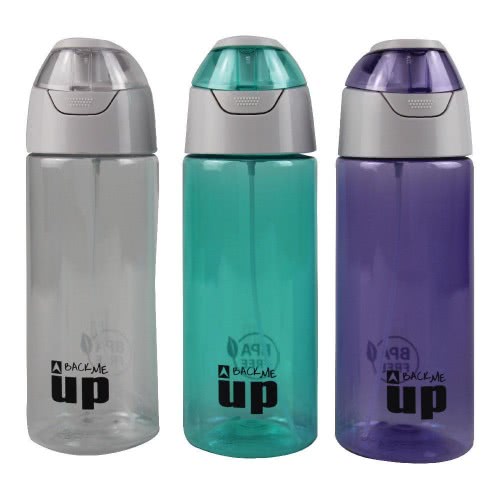 back me up Παγούρι Πλαστικό Tritan 600Ml - 3 Σχέδια 570-81241 5204549128422