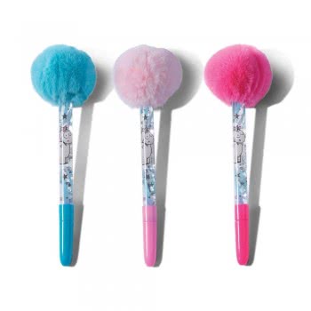 Nici Theodor And Friends Ballpoint Pen With Pompon 1Pc - 3 Designs 805-45051 4012390450514