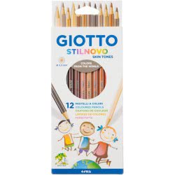 Giotto Stilnovo Skintones Ξυλομπογιές Χρωματιστές 12 Τεμαχίων 025740000 8000825012389