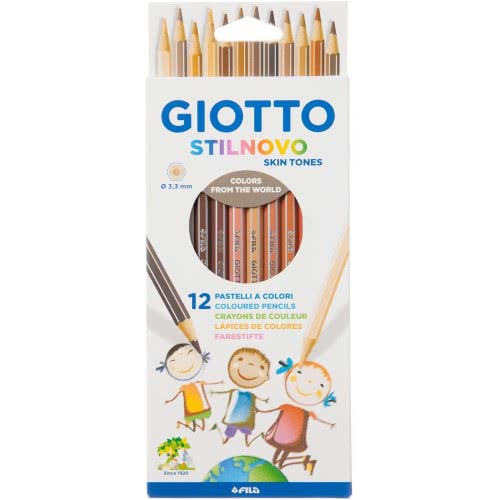 Giotto Stilnovo Skintones Ξυλομπογιές Χρωματιστές 12 Τεμαχίων 025740000 8000825012389