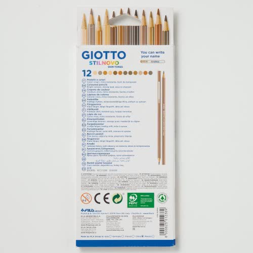 Giotto Stilnovo Skintones Ξυλομπογιές Χρωματιστές 12 Τεμαχίων 025740000 8000825012389
