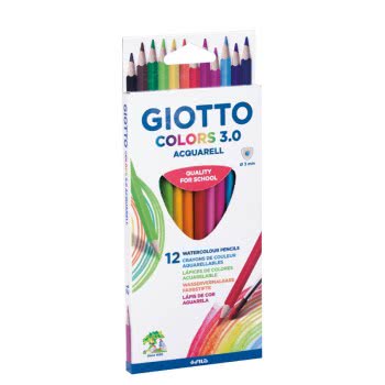 Giotto Colors 3.0 Aquarell Ξυλομπογιές Ακουαρέλας Σε Κουτί 12 Τεμαχίων 000277100 8000825018466