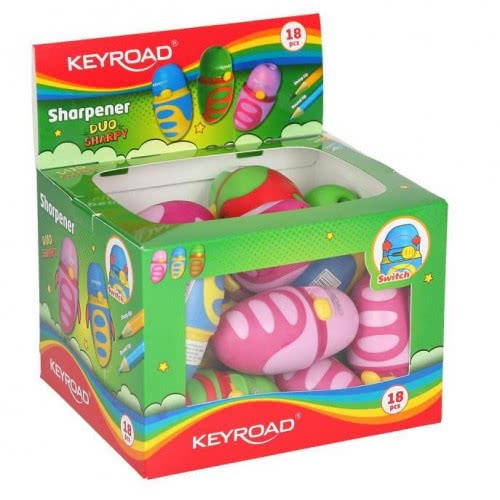 Keyroad Ξύστρα Μονής Οπής Duo Sharpy KR-971606 6954884595388