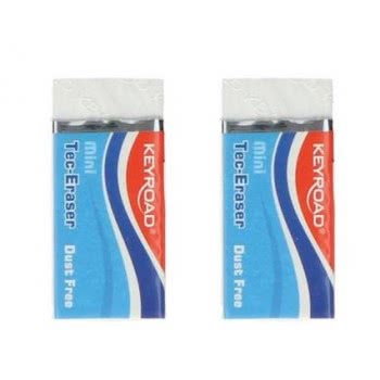 Keyroad Eraser Mini Tec White 1 Piece KR-970981 6954884503437