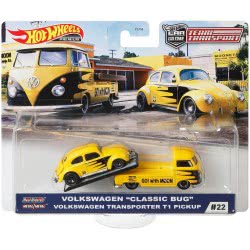 Mattel Hot Wheels Car Culture Team Transport Volkswagen Classic Bug And Transporter T1 FLF56 / GJT42 887961817430