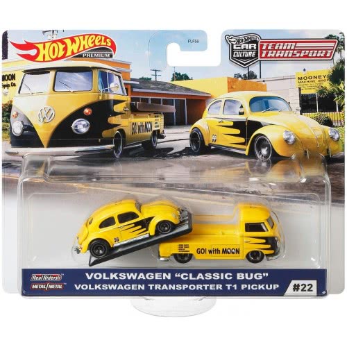 Mattel Hot Wheels Car Culture Team Transport Volkswagen Classic Bug And Transporter T1 FLF56 / GJT42 887961817430