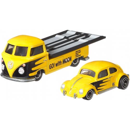 Mattel Hot Wheels Νταλίκα Με Αυτοκινητάκι Volkswagen Classic Bug And Transporter T1 FLF56 / GJT42 887961817430