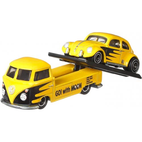 Mattel Hot Wheels Νταλίκα Με Αυτοκινητάκι Volkswagen Classic Bug And Transporter T1 FLF56 / GJT42 887961817430