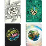 Diakakis imports Earth Home Notebook Α4 3 Subject 90 Sheets - 4 Design 000042113 5205698481277