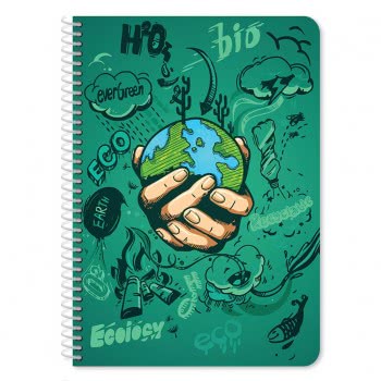 Diakakis imports Earth Home Notebook Α4 3 Subject 90 Sheets - 4 Design 000042113 5205698481277