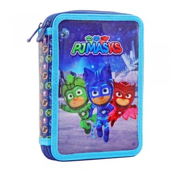 Diakakis imports Κασετίνα Διπλή Γεμάτη PJ Masks 000484180 5205698477157