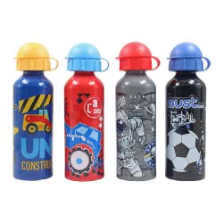 Diakakis imports Metal Canteen With Cap Boy 500Ml - 4 Designs 000579722 5205698469640