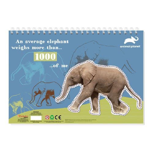 ANIMAL PLANET Painting Block With Stickers & Stensil 23X33cm 40Sh. - 2 Designs 000570694 5205698488504