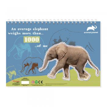 ANIMAL PLANET Painting Block With Stickers & Stensil 23X33cm 40Sh. - 2 Designs 000570694 5205698488504