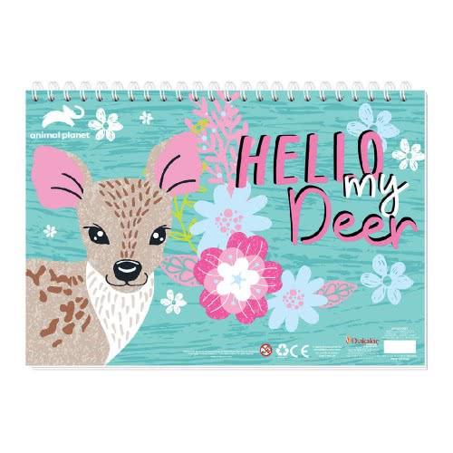 ANIMAL PLANET Painting Block With Stickers & Stensil 23X33cm 40Sh. - 2 Designs 000570694 5205698488504