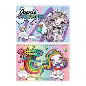Diakakis imports Painting Block With Stickers And Stensil Poopsie 23X33cm 40Sh. - 2 Designs 000503320 5205698474767
