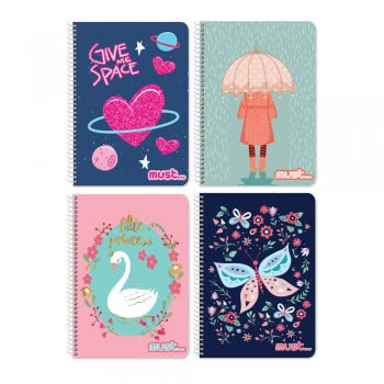 Diakakis imports Τετράδιο Σπιράλ Cute 17X25εκ. Β5 90Φ. 3 Θεμάτων - 4 Σχέδια 000579867 5205698480072