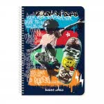 Diakakis imports Spiral Notebook Smiley 17X25cm B5 90Sh. 3 Subjects - 4 Designs 000504939 5205698480478