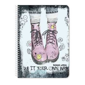 Diakakis imports Spiral Notebook Smiley 17X25cm B5 90Sh. 3 Subjects - 4 Designs 000504939 5205698480478
