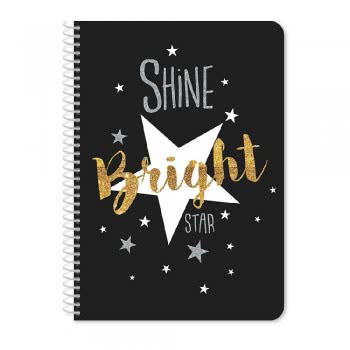Diakakis imports Spiral Notebook Shiny Dreams 21X29cm A4 60Sh. 2 Subjects - 4 Designs 000042092 5205698480348