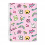Diakakis imports Spiral Notebook Shiny Dreams 21X29cm A4 60Sh. 2 Subjects - 4 Designs 000042092 5205698480348