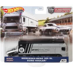 Mattel Hot Wheels 68 Mercendes Benz 300 SL Euro Hauler 1:64 Scale Premium Collector No 68 FLF56 / GJT43 887961817461