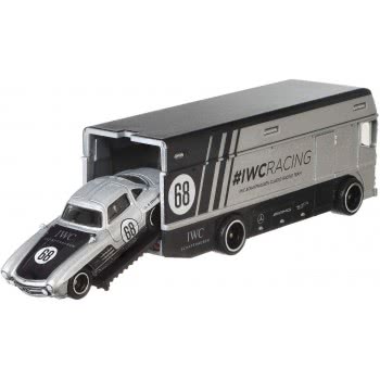 Mattel Hot Wheels 68 Mercendes Benz 300 SL Euro Hauler 1:64 Scale Premium Collector No 68 FLF56 / GJT43 887961817461
