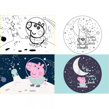 Diakakis imports Notebook Brooch 40 Leaves 17Ch24 Ex. Peppa PIG - 2 Projects 000482525 5205698485565