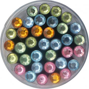 Tesoro Wood Pencil Black Diamonds In Green, Blue, Yellow, Pink 000582184 5205698462788