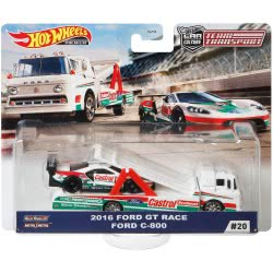 Mattel Hot Wheels 2020 Team Transport Release H - 2016 Ford GT Race Ford C-800 20 FLF56 / GJT40 887961817423