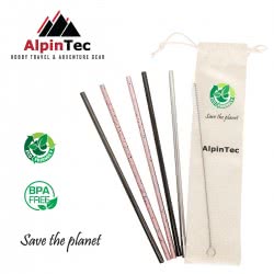 AlpinTec Steel Eco Straws Straight 6Mm S-01 4897011101231