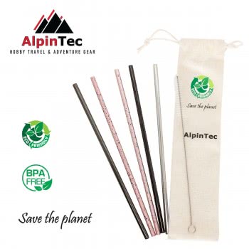 AlpinTec Steel Eco Straws Straight 6Mm S-01 4897011101231