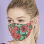 OEM Green Poppies Face Cover EC-M16 5060735634494