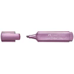 Faber-Castell Textmarker Textliner 1546 Metallic, Pink Black 154619-Rose 4005401546269