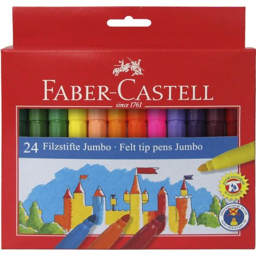 Faber-Castell Jumbo Fibre TIP Pens Box 24 554324 8591272000703