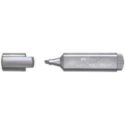 Faber-Castell Μαρκαδόρος Υπογραμμίσεως 5Mm Metallic Textliner 46 - Metallic Silver 154619-Silver 4005401546610