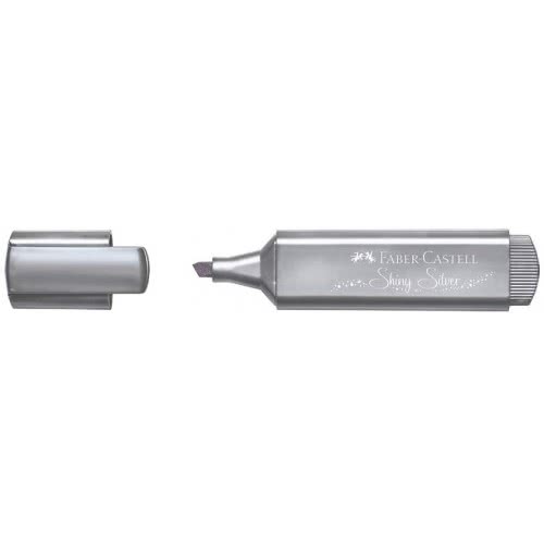 Faber-Castell Μαρκαδόρος Υπογραμμίσεως 5Mm Metallic Textliner 46 - Metallic Silver 154619-Silver 4005401546610