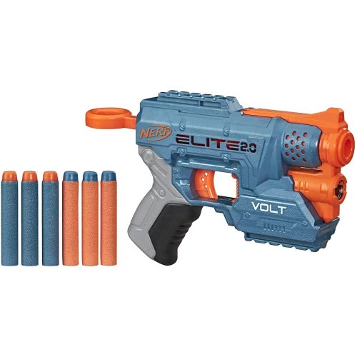 Hasbro Nerf Elite 2.0 Volt Sd-1 Blaster – 6 Official Nerf Darts, Light Beam Targeting, 2-Dart Storage E9952 5010993732029
