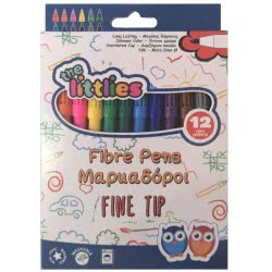 LUNA OFFICE LUNA The Littlies Μαρκαδόροι Λεπτοί Μεγάλης Διάρκειας 12 Χρώματα 646032 5205698237737