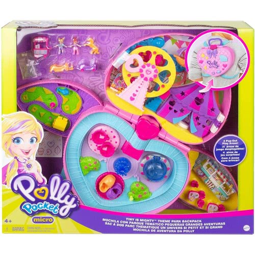 Mattel Polly Pocket Tiny Is Mighty Theme Park Σακίδιο Σετ Παιχνιδιού GKL60 887961829402